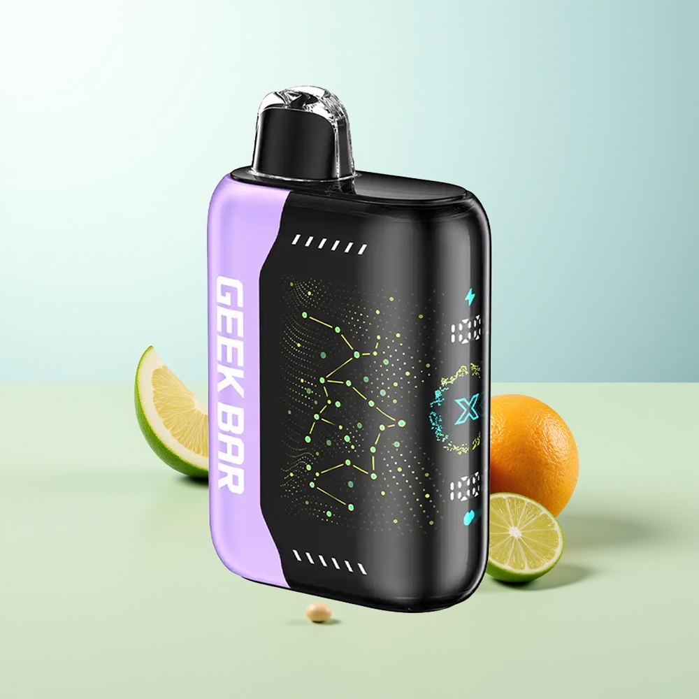 GEEK BAR Pulse X 25000 Puffs 18mL E-Líquido Nicotina 0-5 Pantalla Curva 3D Carga USB Tipo-C Doble Bobina Mesh