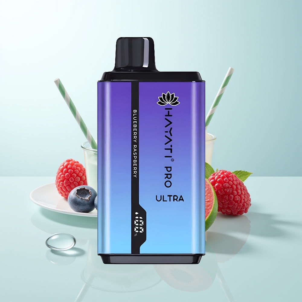 Hayati Pro Ultra 15000 Bocas Arándano Frambuesa 850mAh 24ml 2