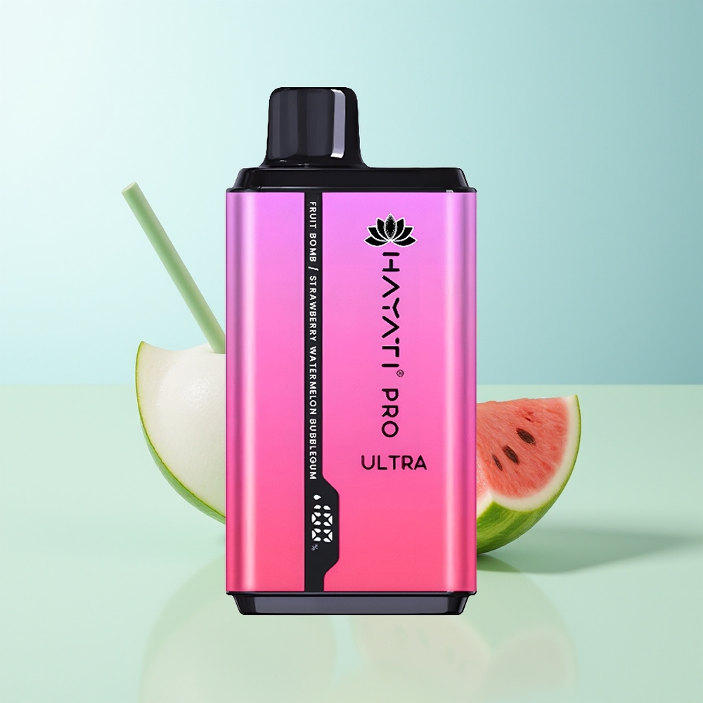 Hayati Pro Ultra 15000 Bocas Fruta Bomba Fresa Sandía Chicle Burbuja 850mAh 24ml 2