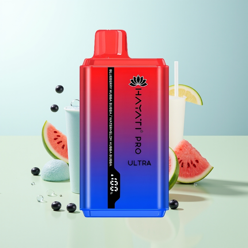 Hayati Pro Ultra 15000 Chupadas Arándano Hubba Bubba Sandía Hubba Bubba 2x12ml 2 850mAh