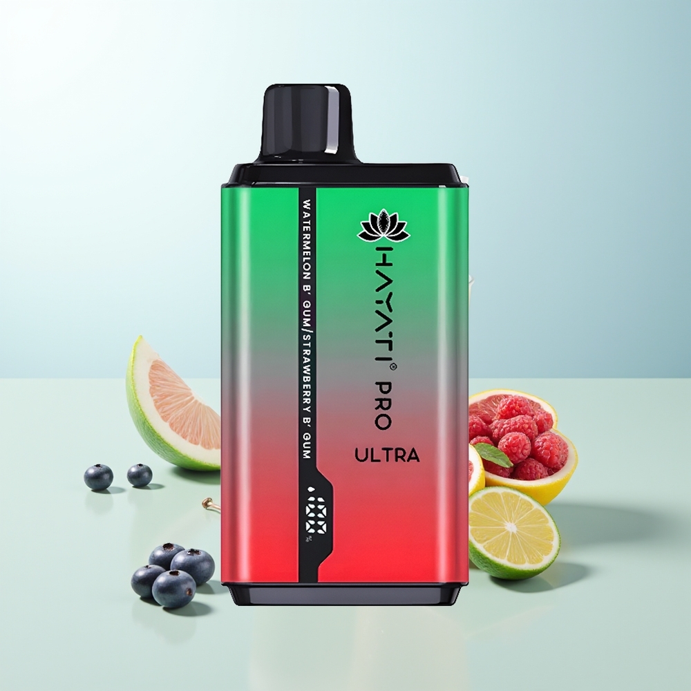 Hayati Pro Ultra 15000 Puffs Disposable Vape Arándano Frambuesa Cereza Limón  Arándano 850mAh 24ml 2 49 Sabores