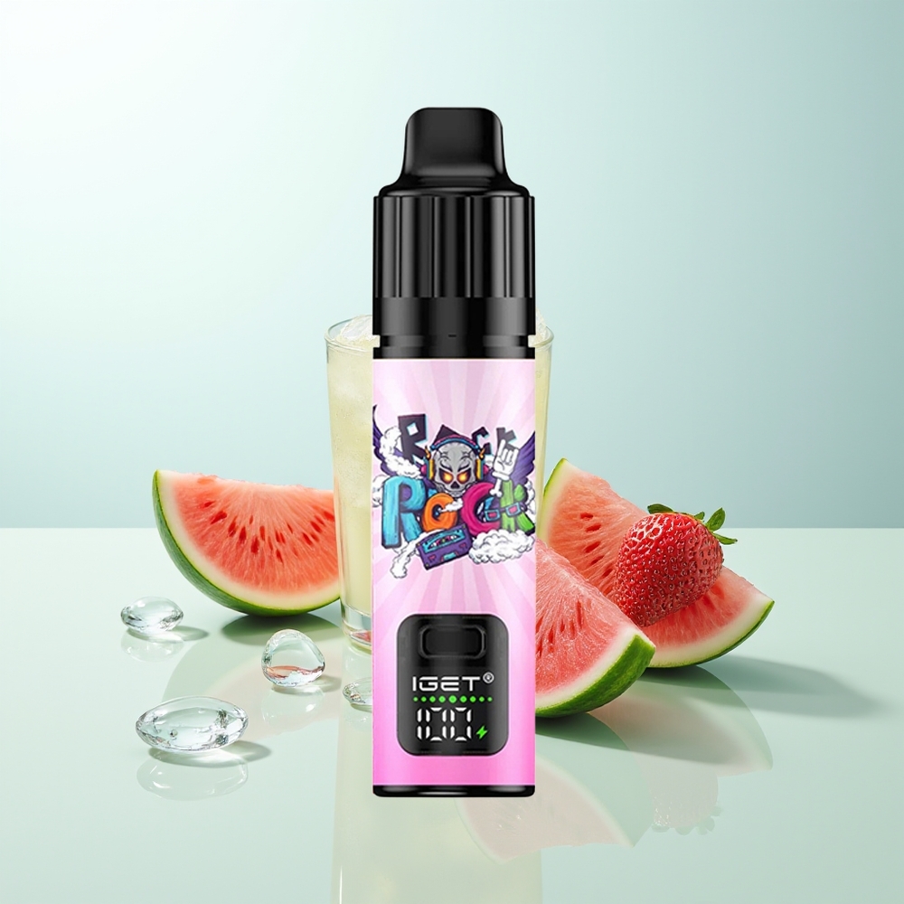 IGET BAR PLUS S3 POD 10000 Puffs Vape Desechable Fresa Sandía Hielo 18ml 5 Nicotina 10 Ohm 950mAh Recargable