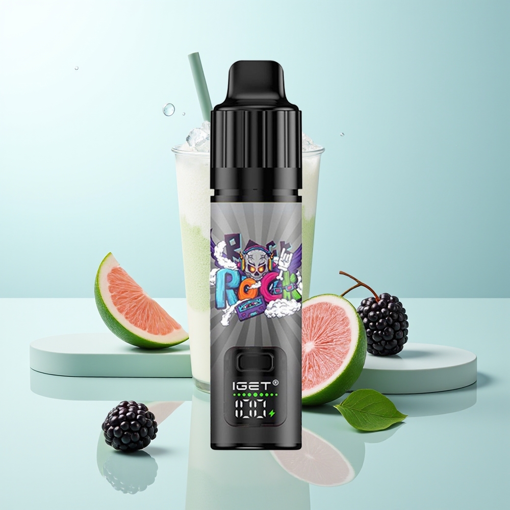IGET BAR PLUS S3 POD 10000 Puffs Vape Disposable Zarzamora Helada 5 Nicotina 18 ml 10 Ohm Mesh Coil 950 mAh