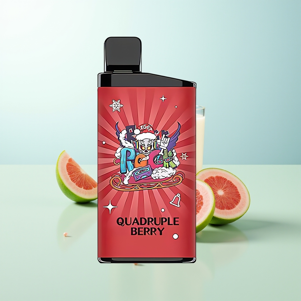 IGET Bar 3500 Puffs Vape Desechable Cuádruple Baya PC+ALU 1400 mAh