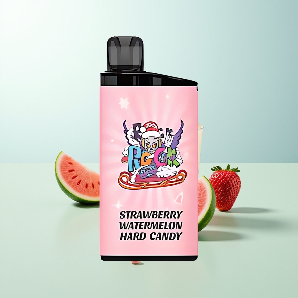 IGET Bar 3500 Puffs Vape Desechable Fresa Sandía Caramelo Duro 1400 mAh 12 Ohm Mesh Coil PC+ALU