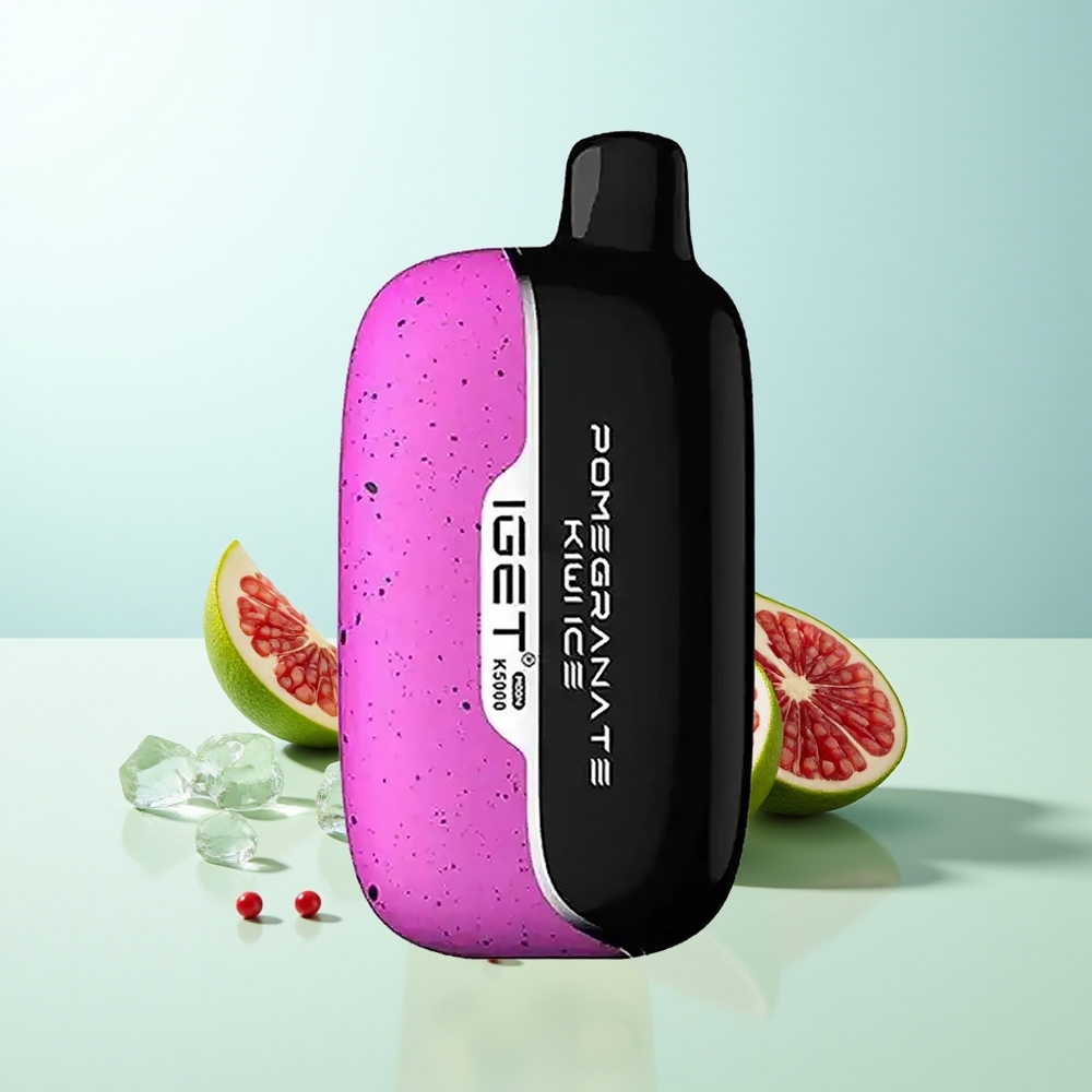 IGET Moon K5000 5000 Bocados Vape Desechable Granada Kiwi Hielo 815g PC 135 Ohm 495x253x994mm