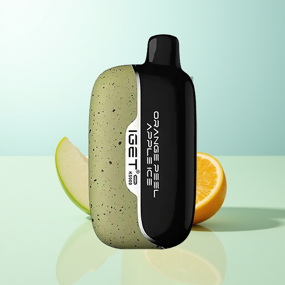IGET Moon K5000 5000 Puffs Naranja Manzana Hielo PC Mesh 135 Ohm 815g 495x253x994mm