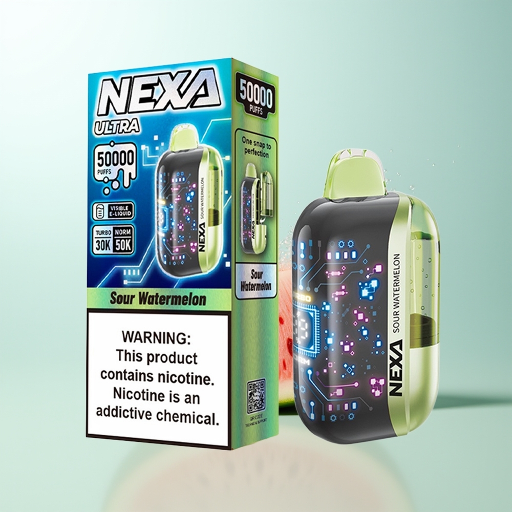 NEXA Ultra 50000 Puffs Dispositivo Vape Agridulce Sandía 20ml 800mah 5 09ohm Pantalla 3D Tipo-C