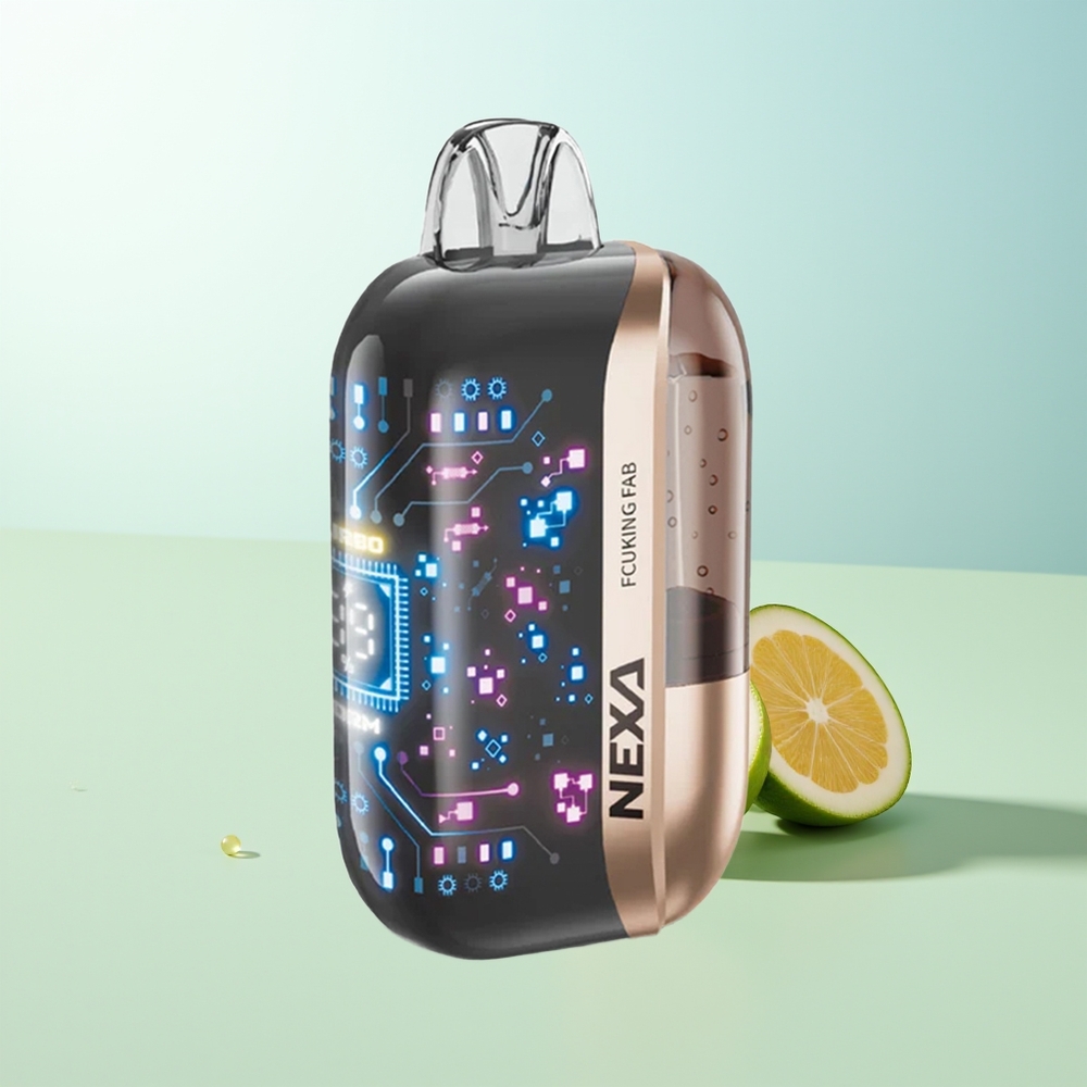 NEXA Ultra 50000 Puffs Fcuking Fab 20ml 800mAh 5 Nicotina 09ohm Pantalla 3D Tipo-C