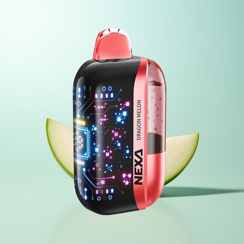 NEXA Ultra 50000 Puffs Melón Dragón Vape Desechable con Pantalla 3D Tipo-C 20ml 5 Nicotina