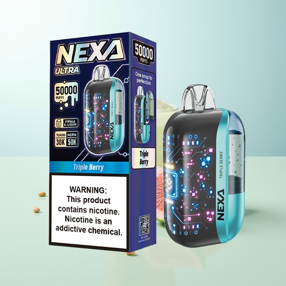 NEXA Ultra 50000 Puffs Triple Bayas 20ml 800mah 5 09ohm Pantalla 3d Tipo-c