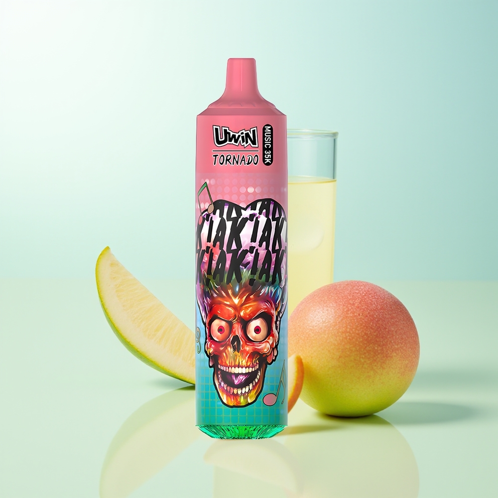 UWIN Tornado 35K Melocotón Mango Piña 600mAh Tipo-C Malla 10 Ohm