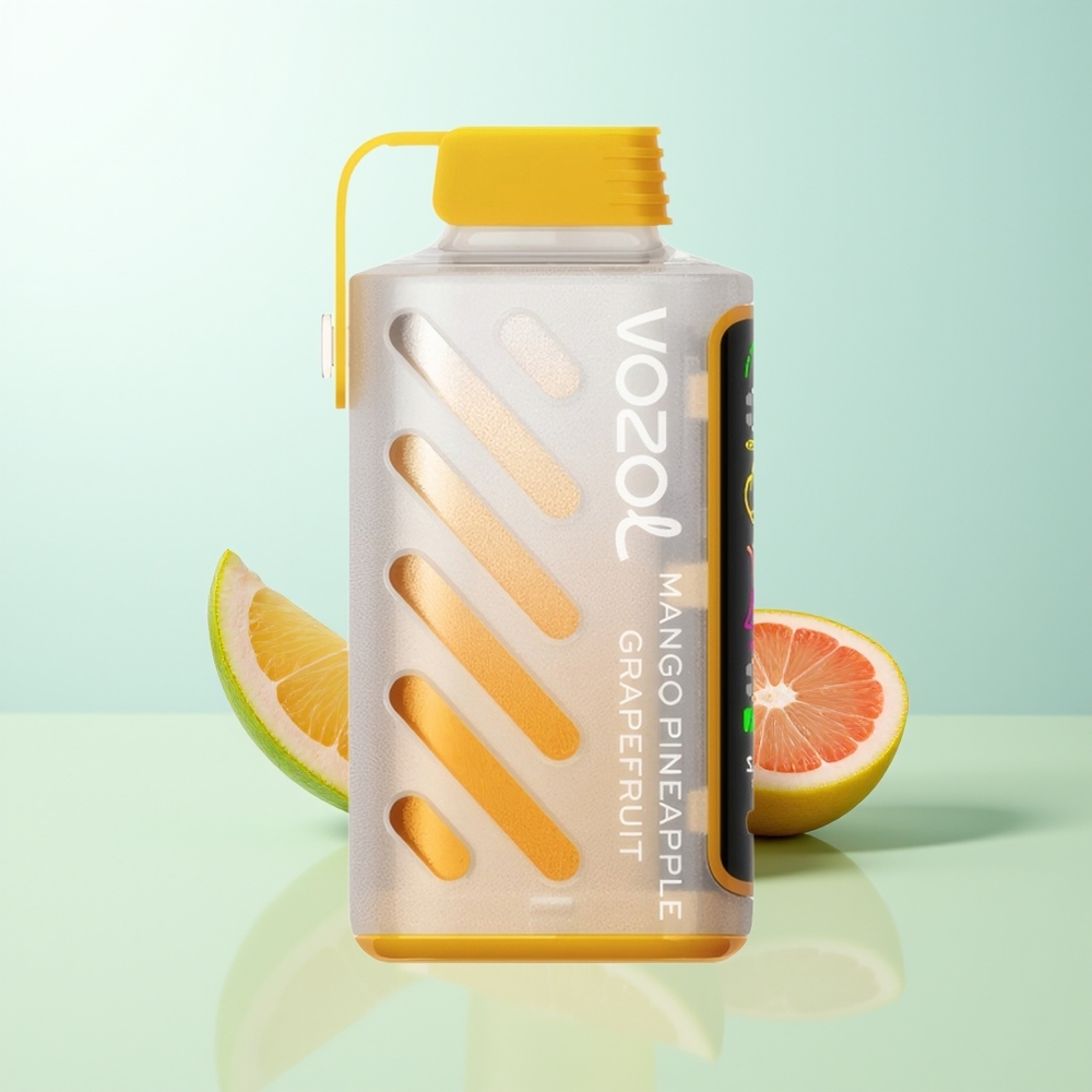 VOZOL Gear Power 20000 Caladas Vape Desechable Mango Piña Pomelo con Tecnología SiLC Tech Dual Mesh Coil Pantalla Completa y 20mL de Líquido 5(50mg)