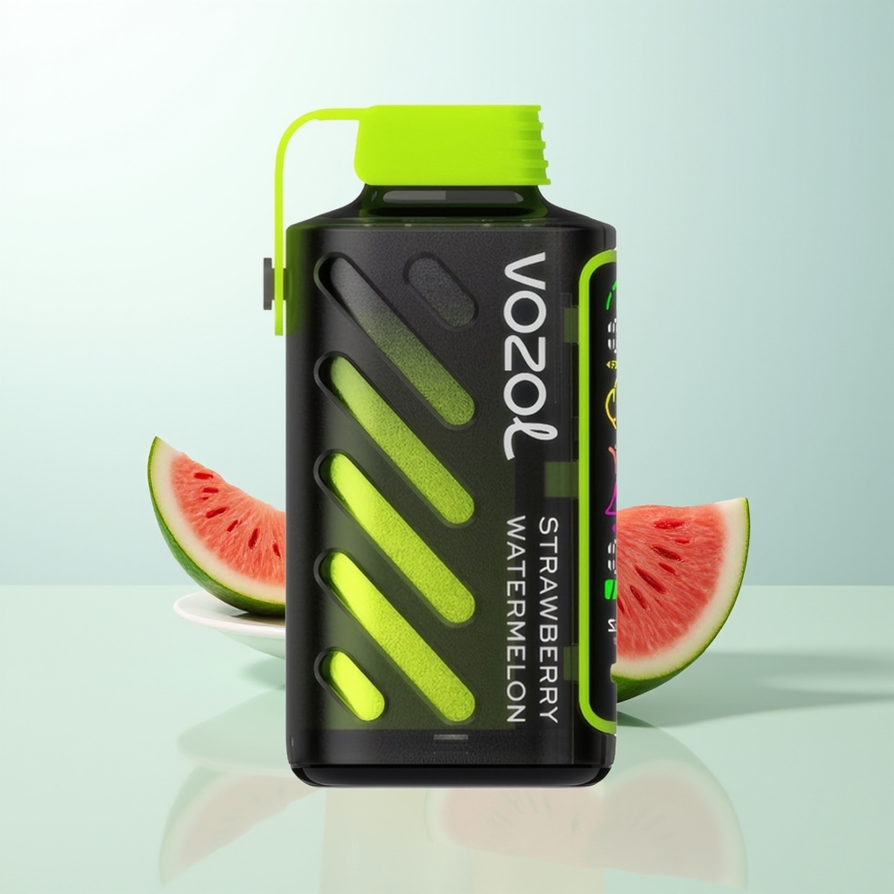 VOZOL Gear Power 20000 Puffs Fresa Sandía Pantalla Completa Dual Mesh 20mL 5