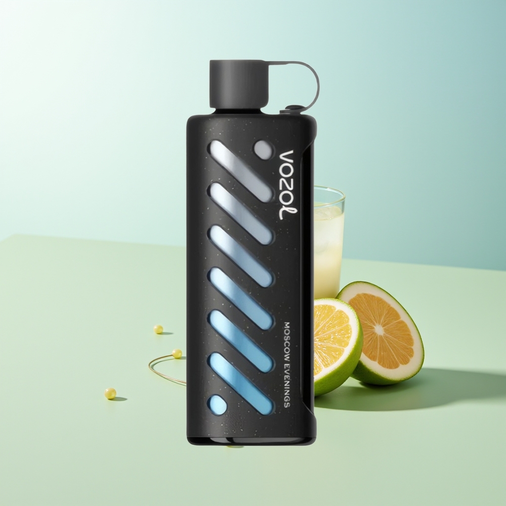 VOZOL Gear Shisha 25000 Puffs 30 Sabores Deliciosos Chip Inteligente SiLC Tech Modos Dual Mesh Doble Batería 1000mAh Nicotina 5mg/ml Noches de Moscú