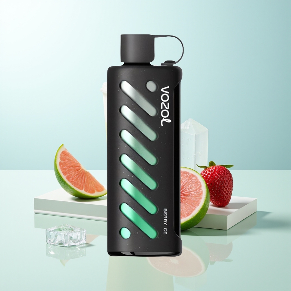 VOZOL Gear Shisha 25000 Puffs Bayas Hielo Shisha Doble Malla SiLC Tech 1000mAh 5mg/ml
