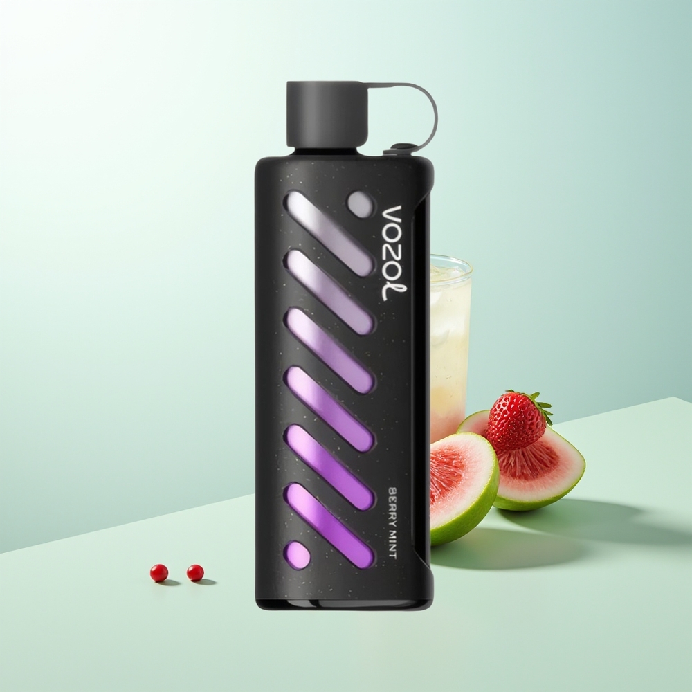 VOZOL Gear Shisha 25000 Puffs Menta Baya Chip Inteligente SiLC Tech Dual Mesh Modos Batería 1000mAh Nicotina 5mg/ml