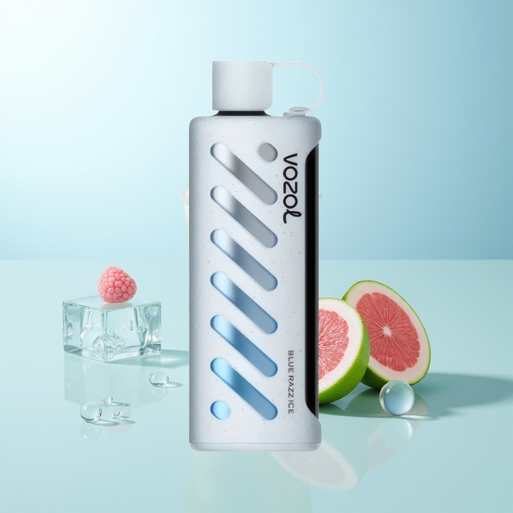 VOZOL Gear Shisha 25000 Puffs Shisha Azul Frambuesa Hielo Dual Mesh SiLC Tech 5mg/ml