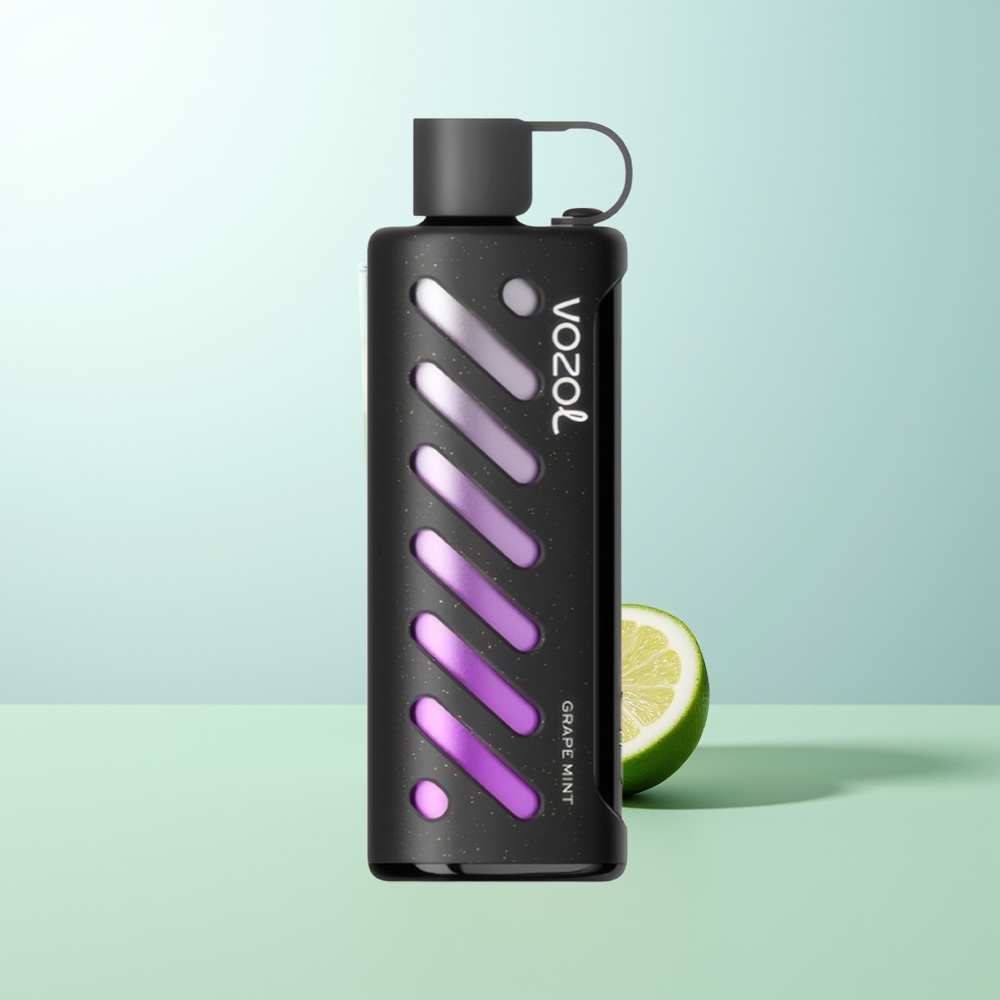 VOZOL Gear Shisha 25000 Puffs Uva Menta Dual Mesh Modos SiLC Tech 1000mAh 5mg/ml