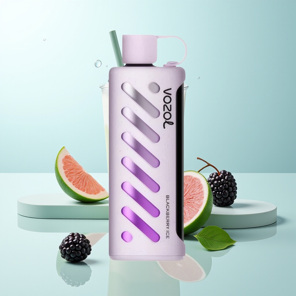 VOZOL Gear Shisha 25000 Puffs Zarzamora Helada Dual Mesh SiLC Tech 5mg/ml 1000mAh