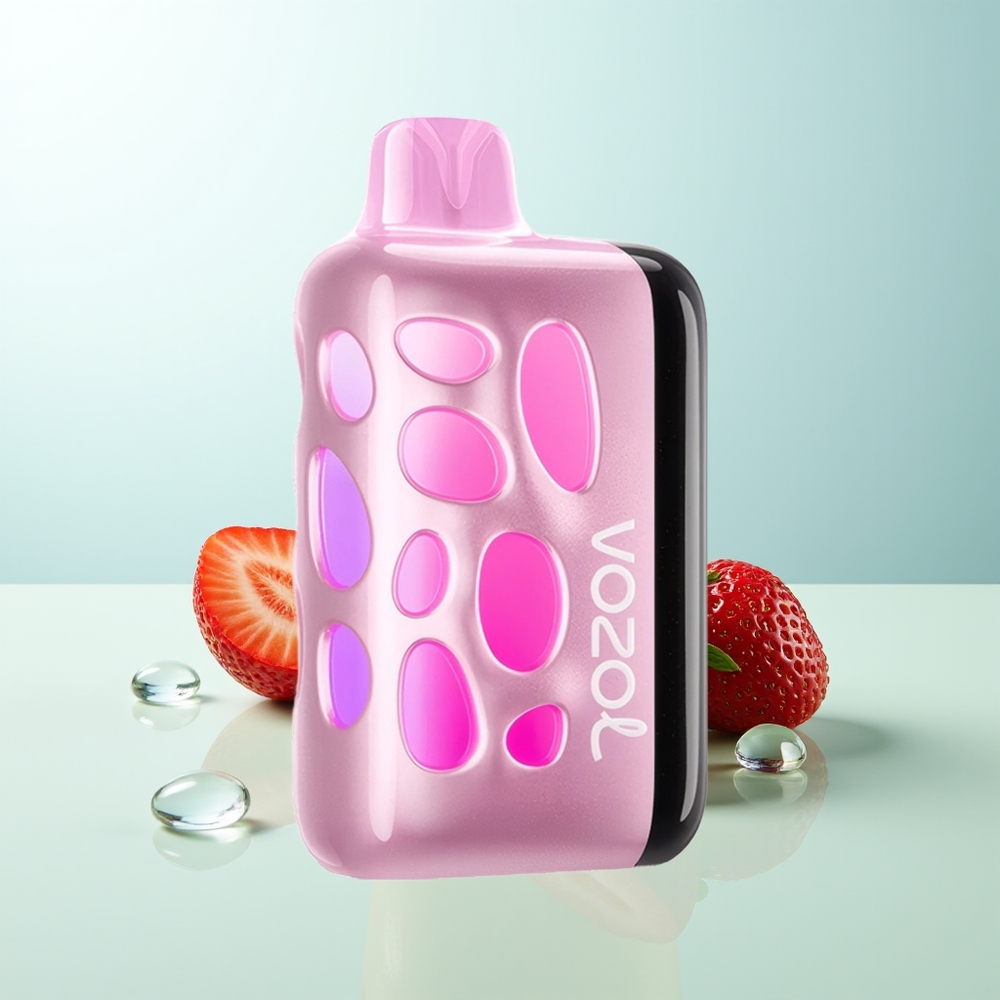 VOZOL RAVE 40000 Disposable Vape Fresa Hielo 270 Grados Brillante Modo Fiesta Eclipse