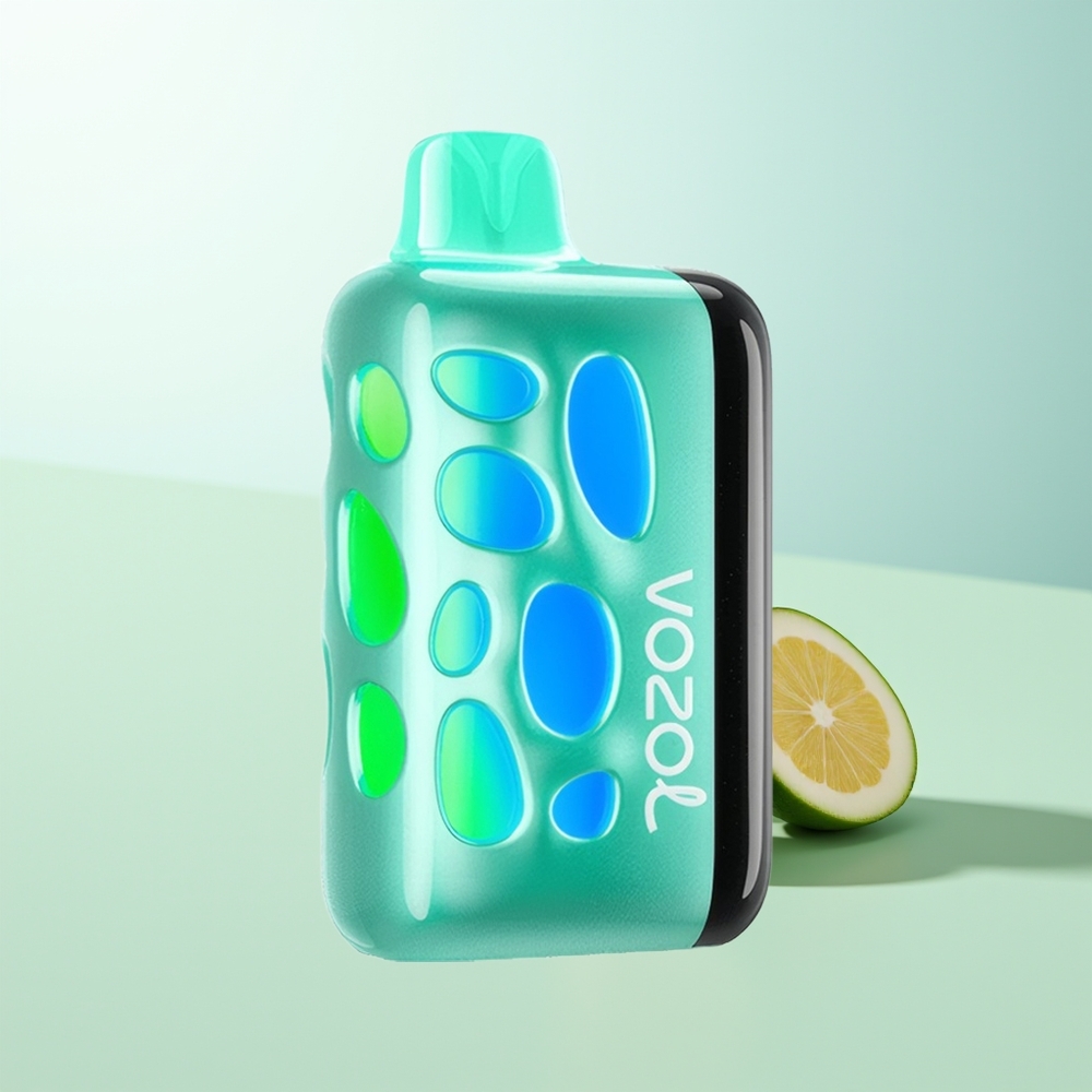 VOZOL RAVE 40000 Menta Refrescante Diseño Vibrante 270° Modo Fiesta Sincronizado Carga Rápida 80 en 20 Min Animación Eclipse Vapeo Batería 1000mAh