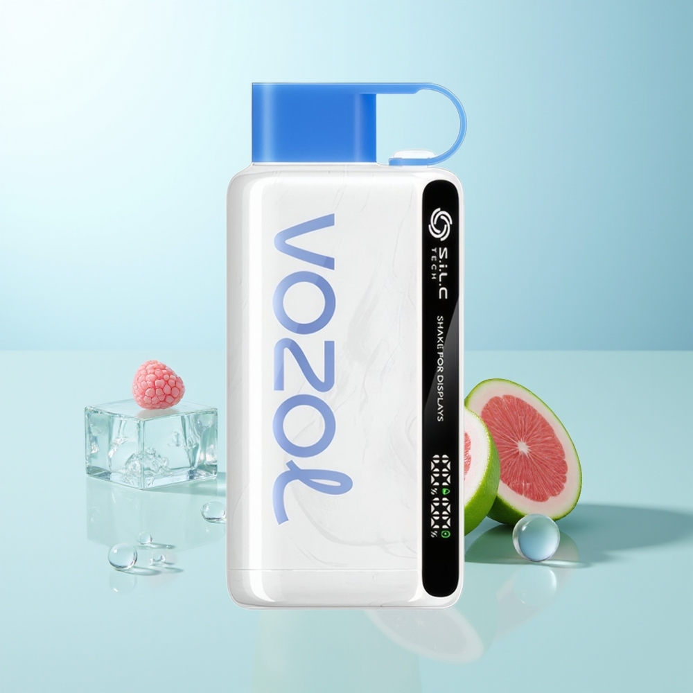 VOZOL STAR 9000/12000 Puff Vape Azul Frambuesa Hielo con Carga Rápida 30 y Boca Protectora