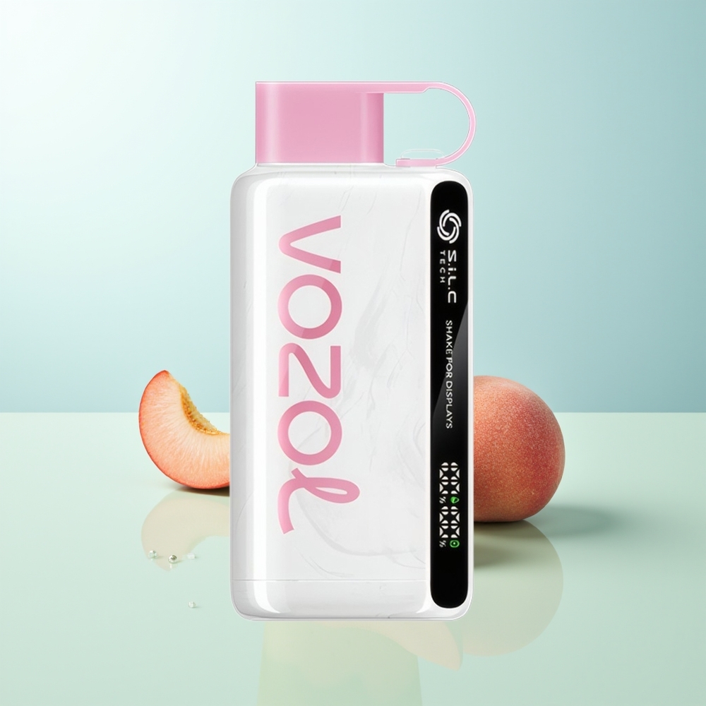 VOZOL STAR 9000/12000 Vape Desechable Durazno Hielo con Carga Rápida 30 y 650mAh