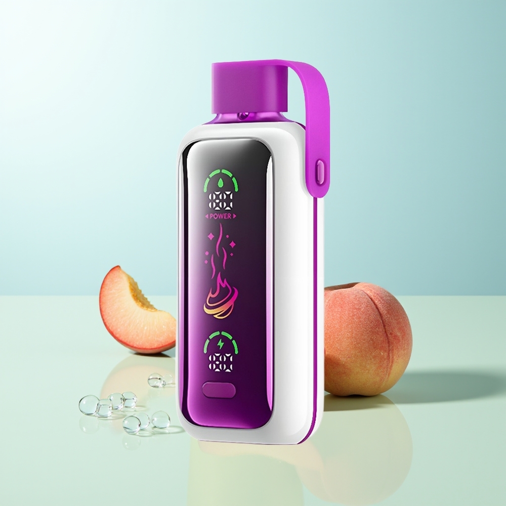 VOZOL Star 20000 Caladas Jugo de Vape Desechable Melocotón Helado Pantalla HD 22 Doble Malla Batería 650mAh Nicotina 0mg/ml20mg/ml50mg/ml