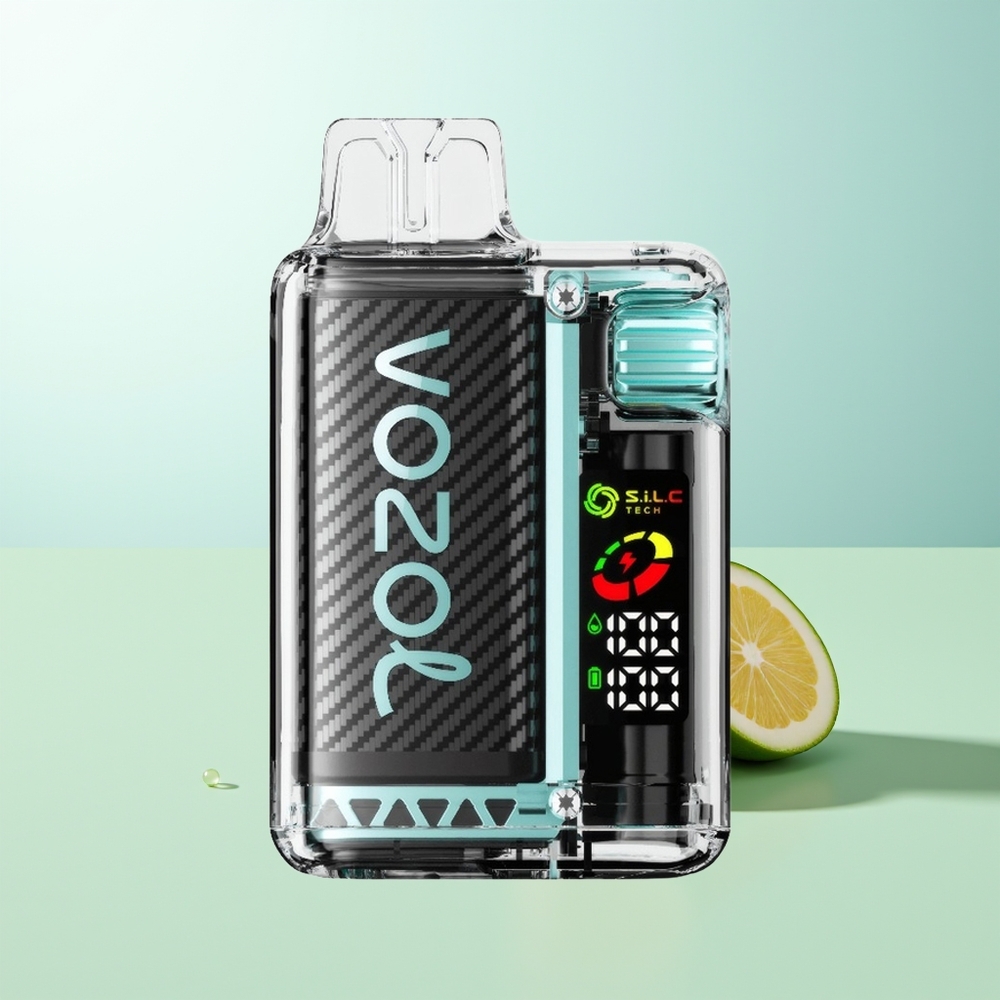 VOZOL Vista 20000 Caladas Vape Desechable Menta Miami Batería Recargable 650mAh Pantalla OLED Coil Dual Mesh MCU Chip Material Reciclable Ajuste de 6 Niveles