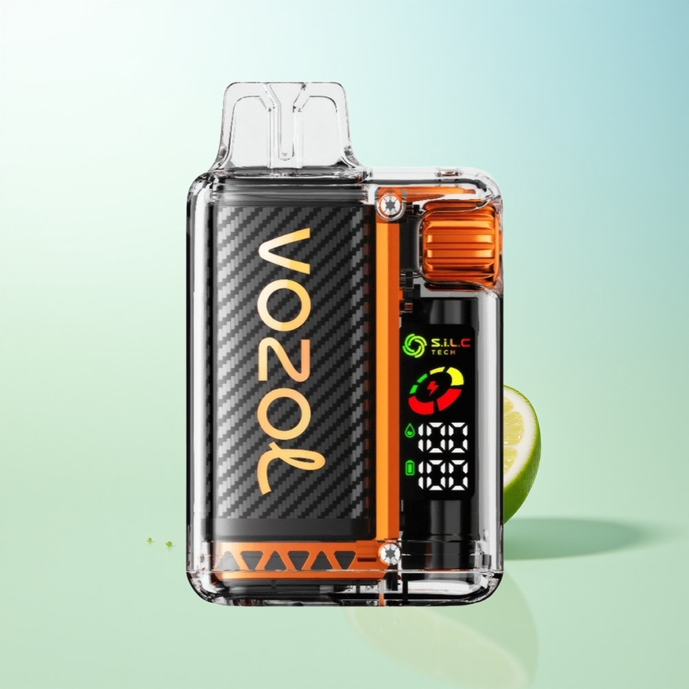 VOZOL Vista 20000 Caladas Vape Recargable Limón Lima Pantalla OLED Batería 650mAh 6 Niveles Ajuste