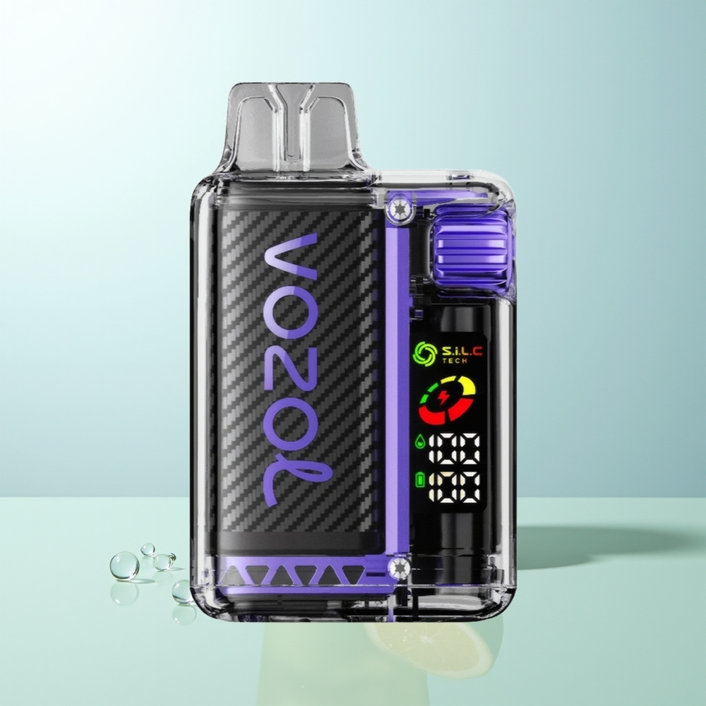 VOZOL Vista 20000 Caladas Vapeador Desechable Hielo Uva Batería Recargable 650mAh Pantalla OLED Coil Dual Mesh MCU Chip 65 PCR Ajuste de 6 Niveles MTL TPD