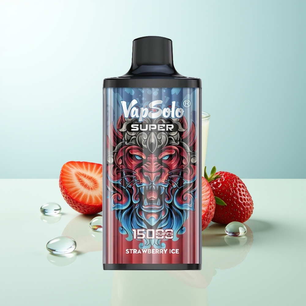 Vapsolo Super 15000 Bocados Fresa Helada 40ml 850mah Tipo-C