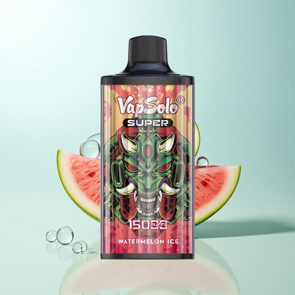 Vapsolo Super 15000 Caladas Vape Sandía Helada 40ml 850mAh Tipo-C