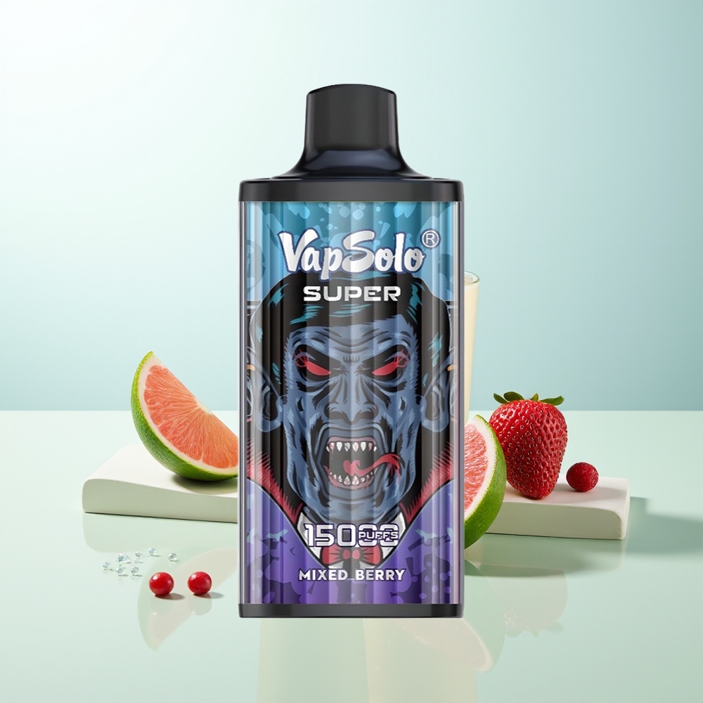 Vapsolo Super 15000 Puffs Vape Dispositivo Mezcla de Bayas 40ml 850mAh Tipo-C