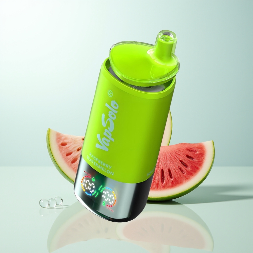 Vapsolo Triple 30000 Puffs Disposable Vape Frambuesa Sandía 40ml 3 Tanques Tipo-C