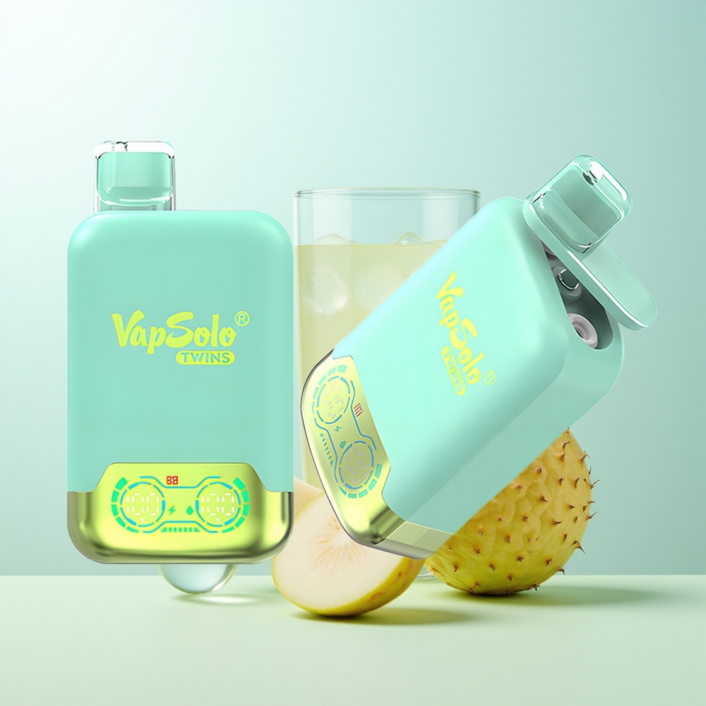 Vapsolo Twins 20000 Puffs 40ml Triple Melón  Piña Coco Tipo-C Doble Tanque
