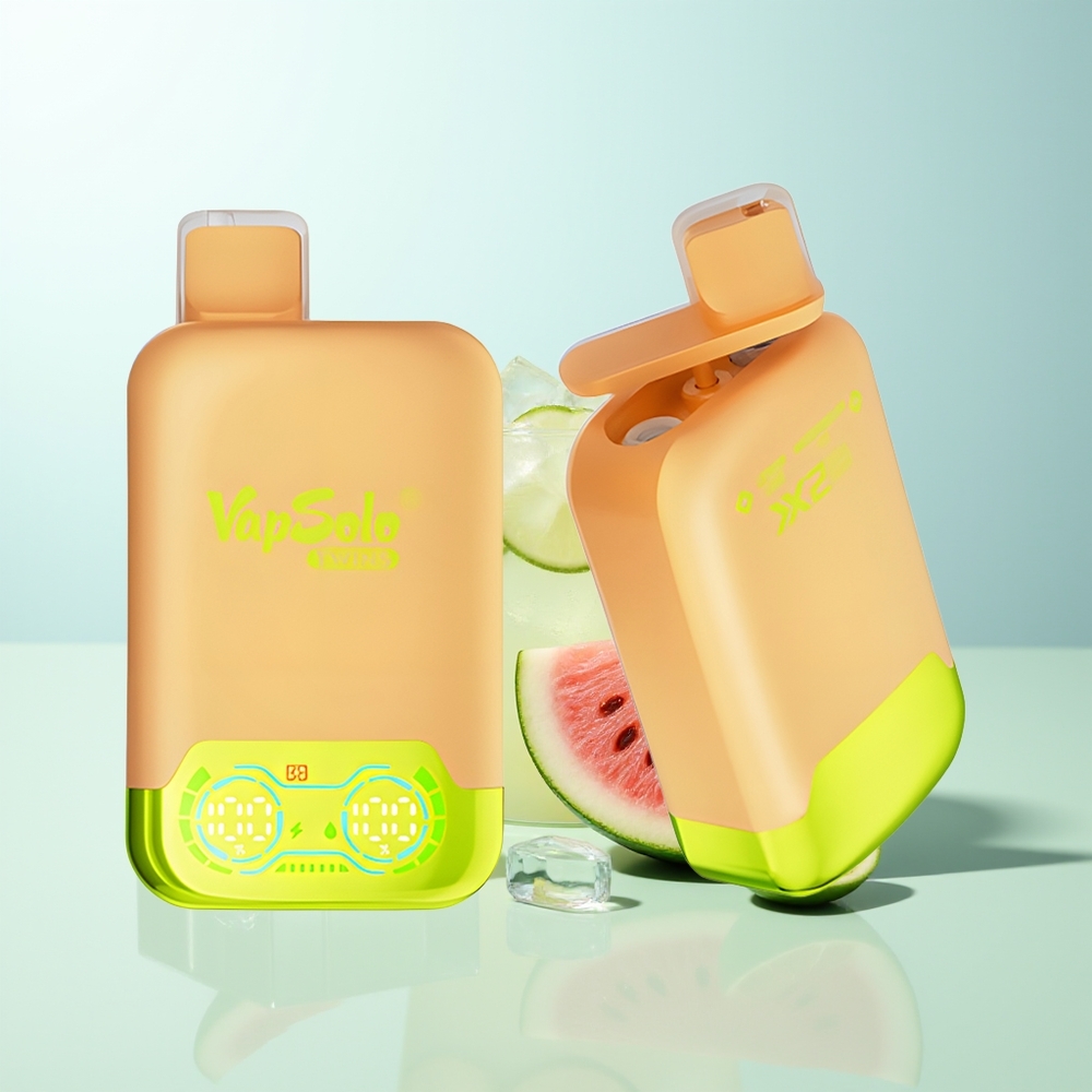 Vapsolo Twins 20000 Puffs Vape Dos Bocas Lima Limón y Sandía Helada 40ml Tipo-C 20mg/50mg