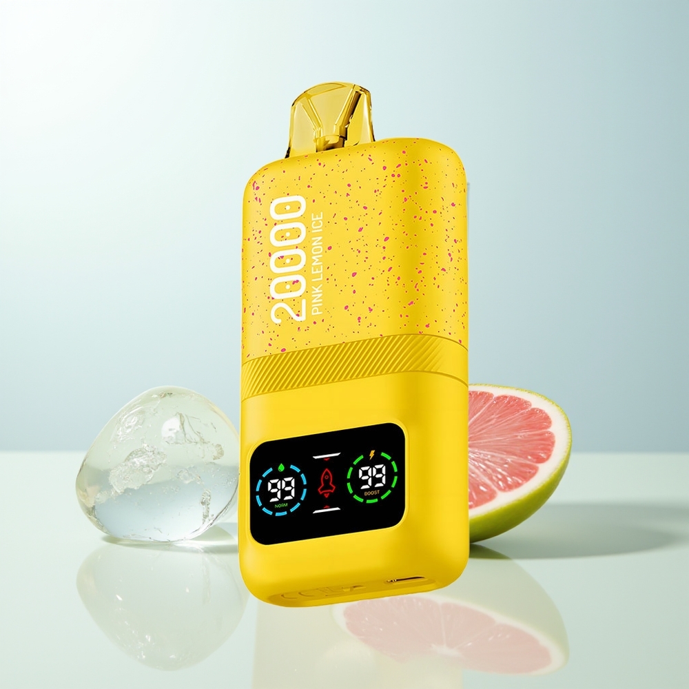 Aivono Aim Magic 20000 Puffs Limón Rosa Helado Dual Mesh LCD Recargable