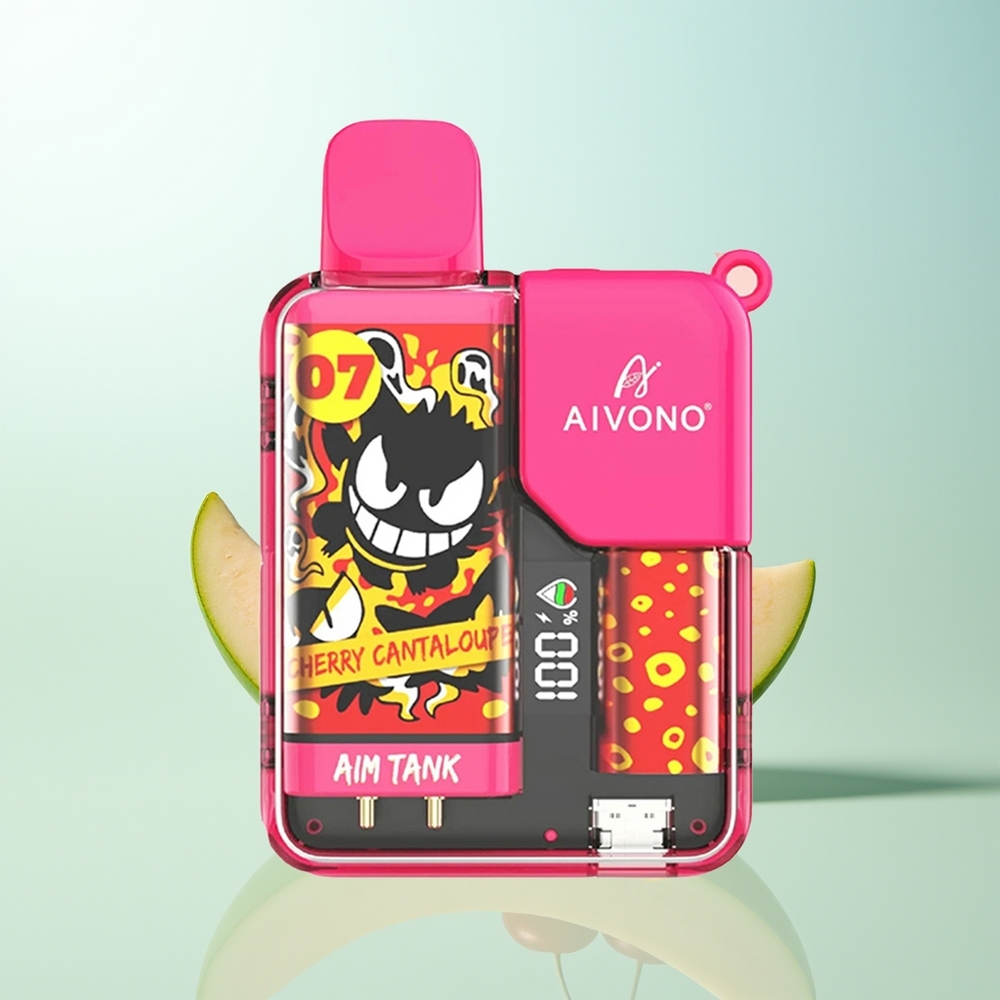 Aivono Aim-Tank 9500 Puffs Cereza Melón 18ml 650mAh LCD 1.2ohm