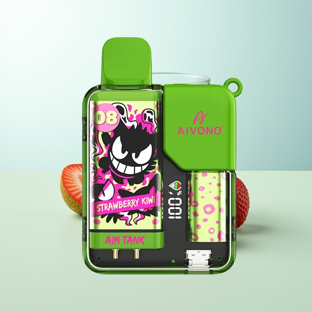 Aivono Aim-Tank 9500 Puffs Fresa Kiwi LCD 18ml 650mAh