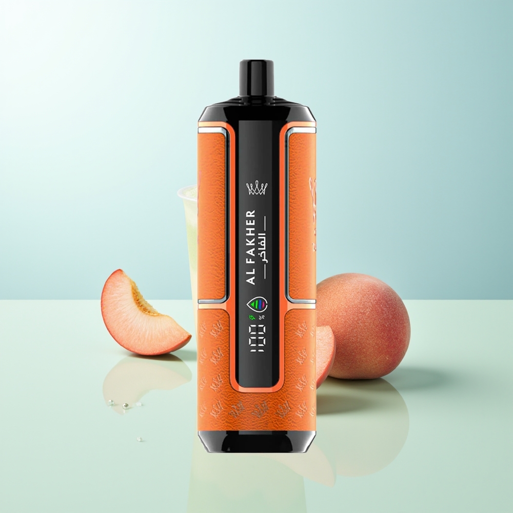 Al Fakher Crown Bar 15K Hipermax Vape Desechable Melocotón Hielo 22ml 600mAh Tipo-C