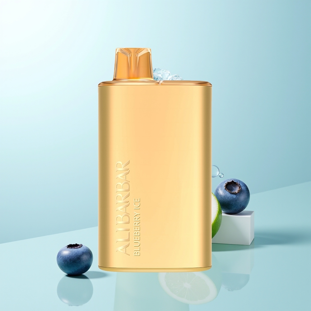 Alibarbar Rich 8000 Puffs Vape Desechable Arándano Hielo 20ml 2000mAh 1.1 Ohm