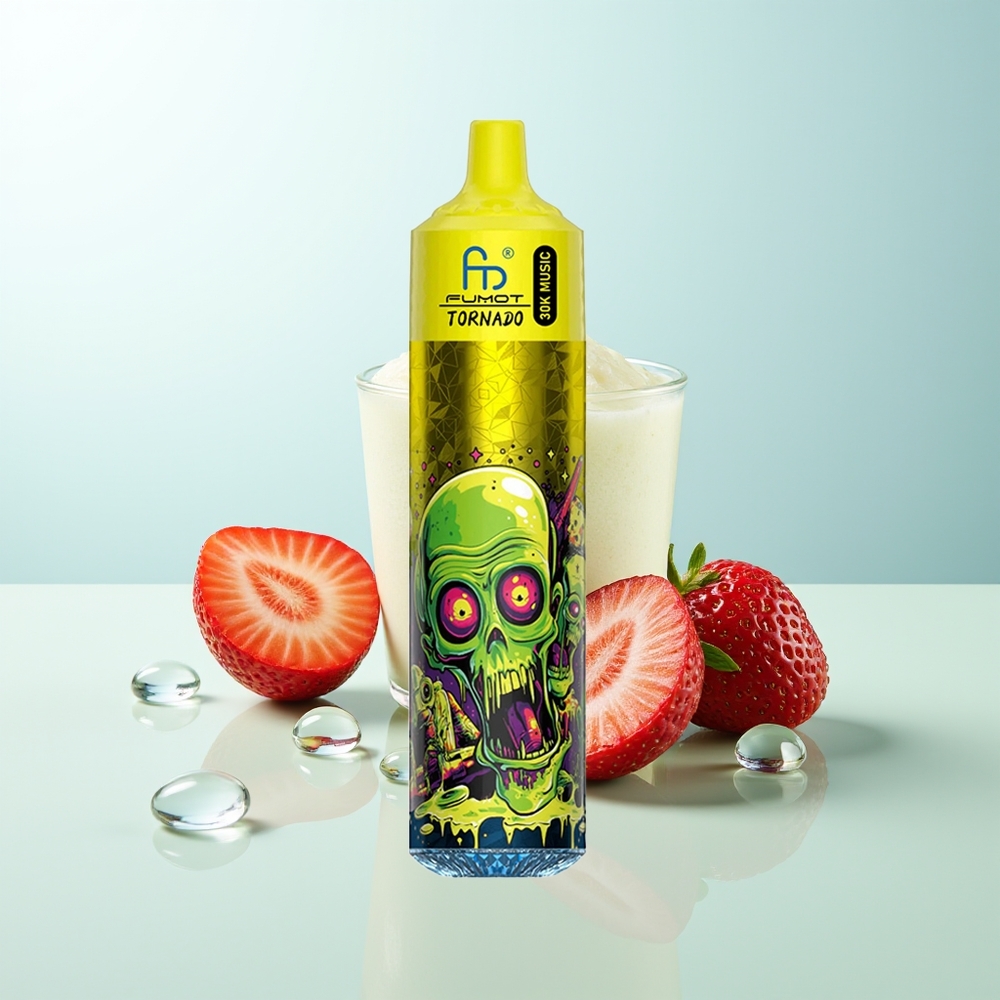 Fumot RandM Tornado 30000 Chupadas Fresa Hielo LED Recargable 30mL