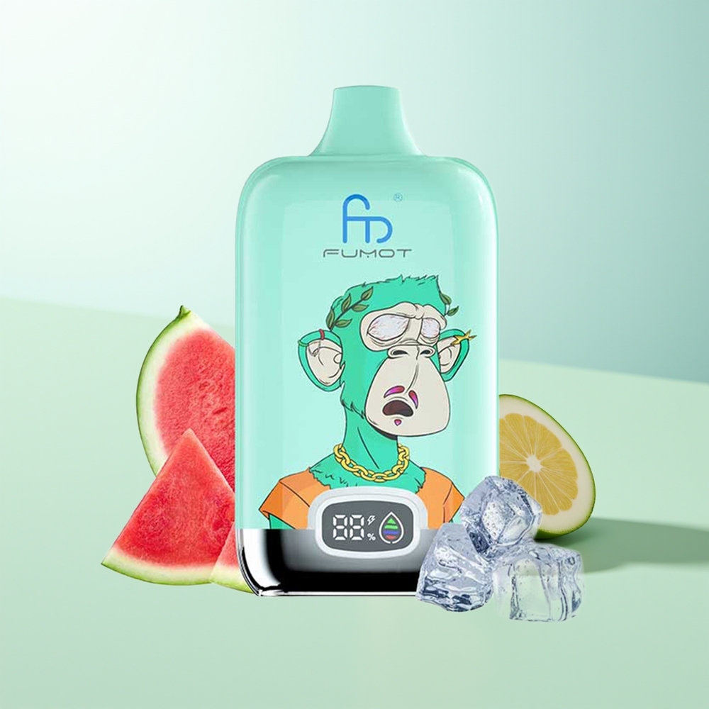 Fumot Tornado Digital Box 12000 Puffs Caja Digital Menta Refrescante con Batería Recargable 550mAh y Carga Tipo-C