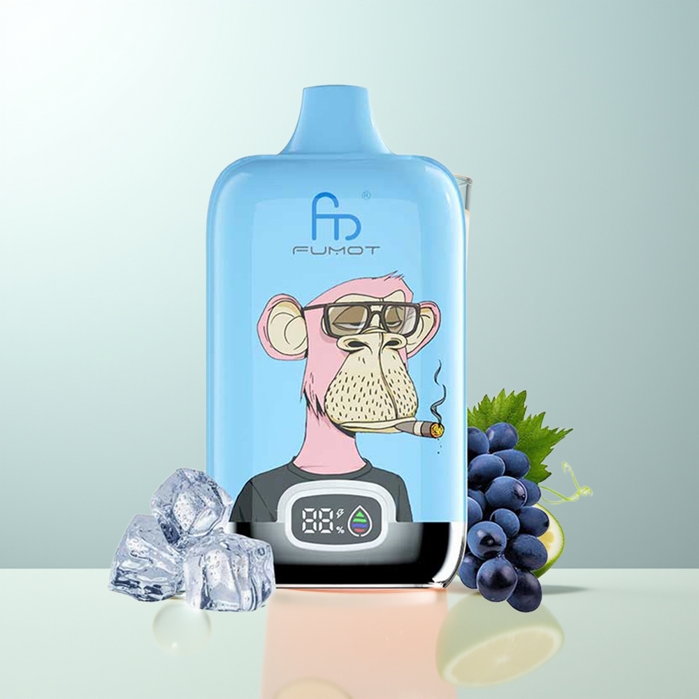 Fumot Tornado Digital Box 12000 Puffs Vape Desechable Limonada Rosa con Batería Recargable 550mAh y Bobina Mesh