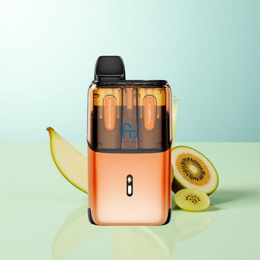 Fumot Ultra T32000 32000 Bocadillos Kiwi Maracuyá Guayaba - Piña Helada Batería 800mAh Tipo-C 24ml Malla Avanzada 20mg
