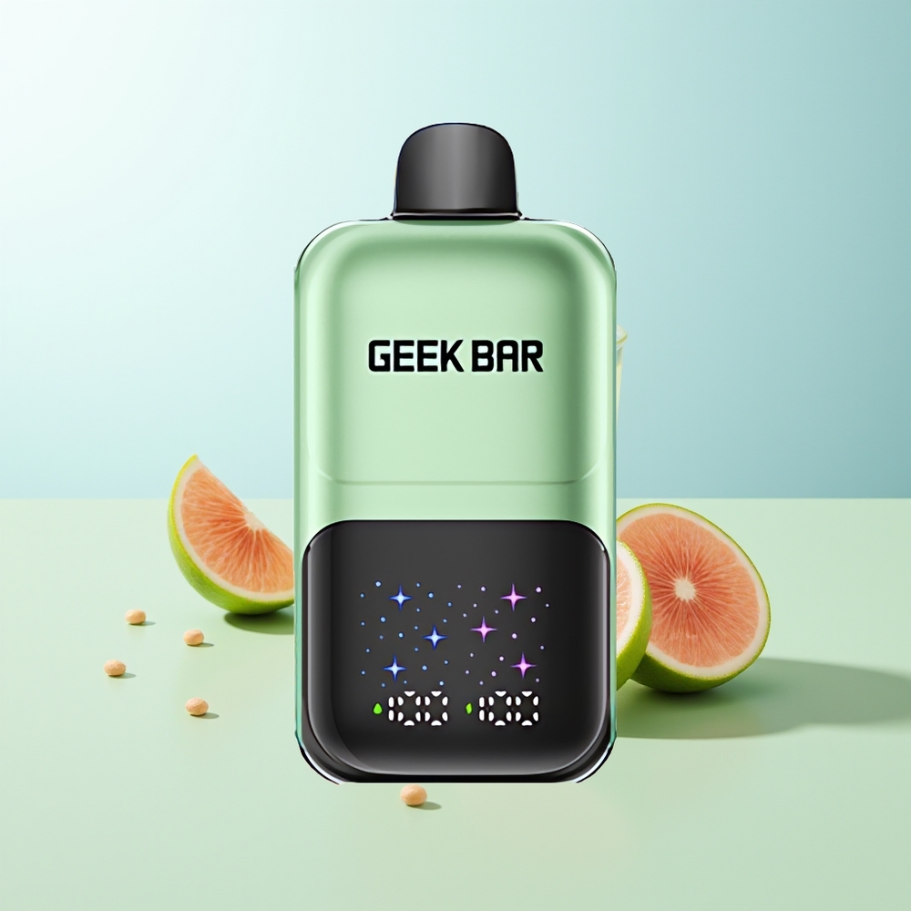 GEEK BAR 2GO 50000 Puffs Caramelo Ácido y Frutas Ácidas Pantalla Interactiva Batería Recargable