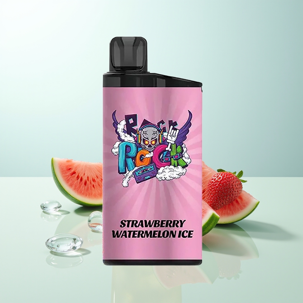 IGET Bar 3500 Puffs Vape Desechable Fresa Sandía Hielo con Batería 1400 mAh y Bobina Mesh 1.2 Ohm