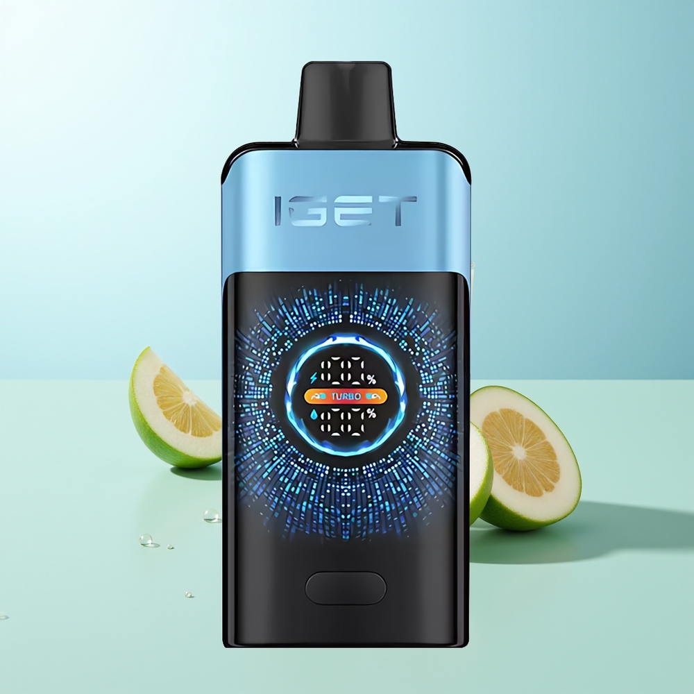 IGET UNO 12000 Puffs Monstruo Azul Pantalla Curva Grande Batería 2700 mAh